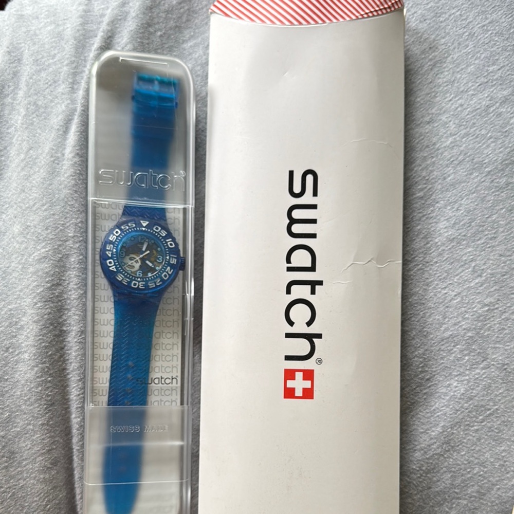 Swatch Vibrant Blue Timepiece